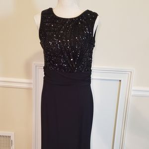 Black Floor Length Evening Gown